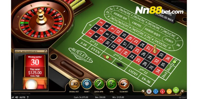 Luật chơi Roulette online Nn88 cơ bản cho người mới tham gia